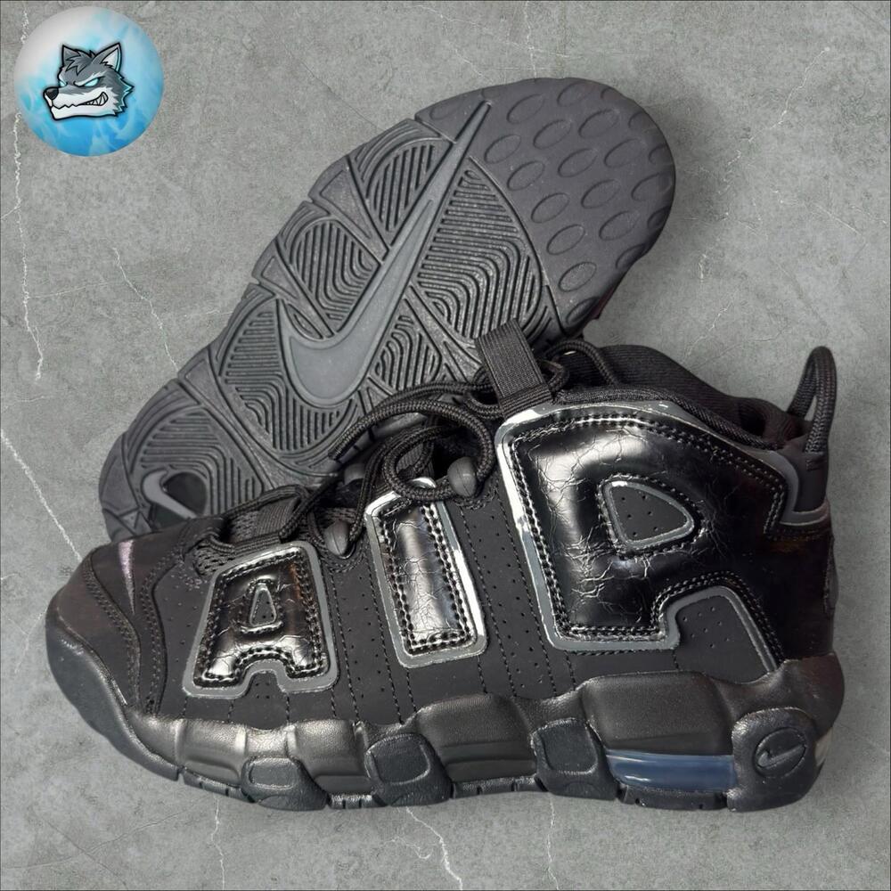 Nike Air More Uptempo Black Anthracite (GS) FV2264-001 Size 5Y‎ B Grade